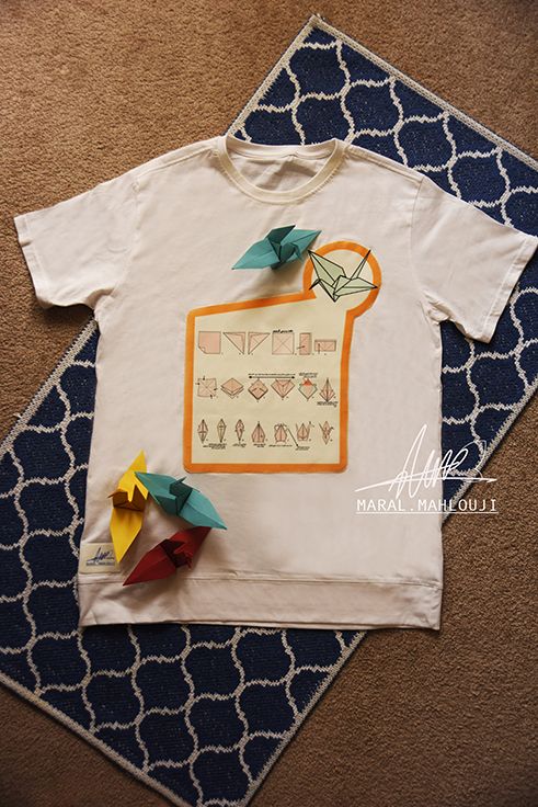 origami/T-shirt idea/T-shirt design/maral mahlouji/Covid 19