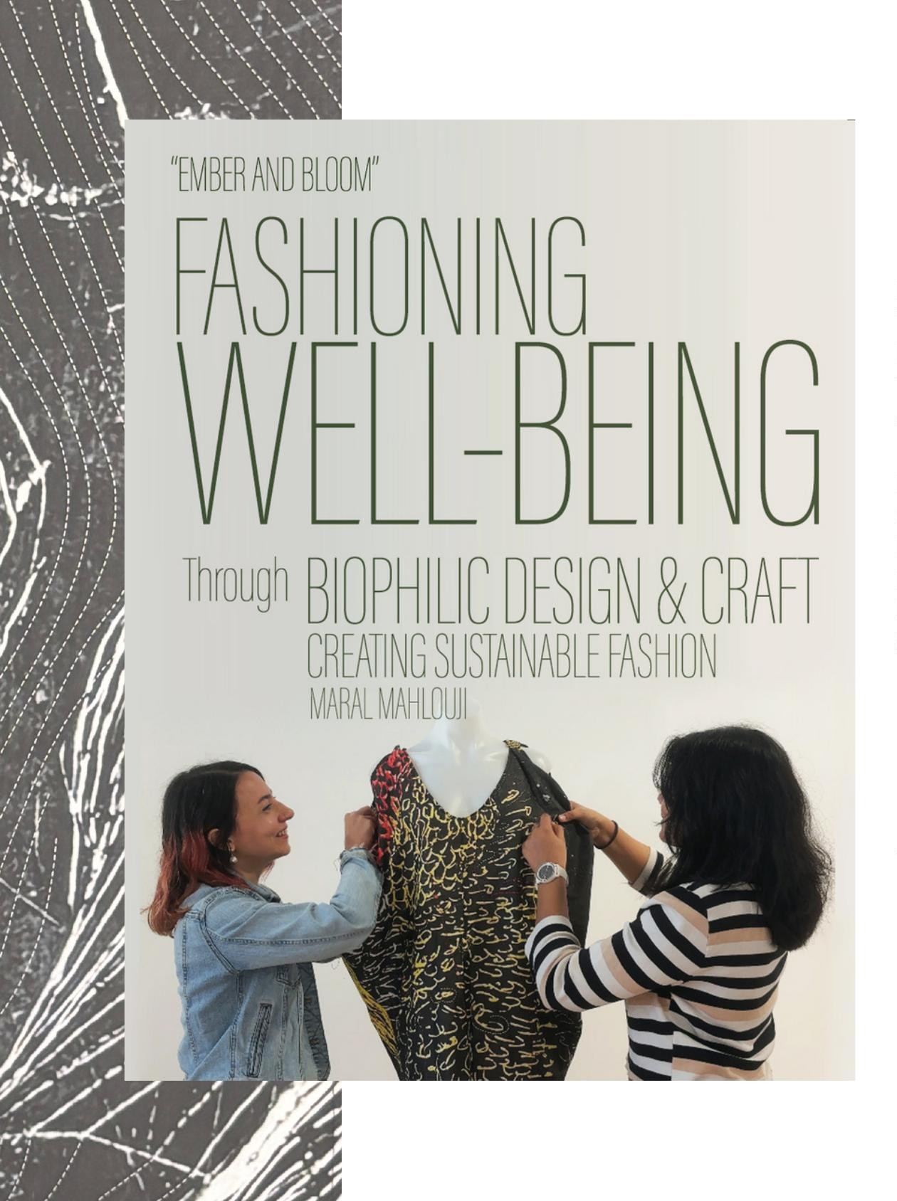 Hand embroidery process, Ember and Bloom collection by Perth textile designer Maral Mahlouji