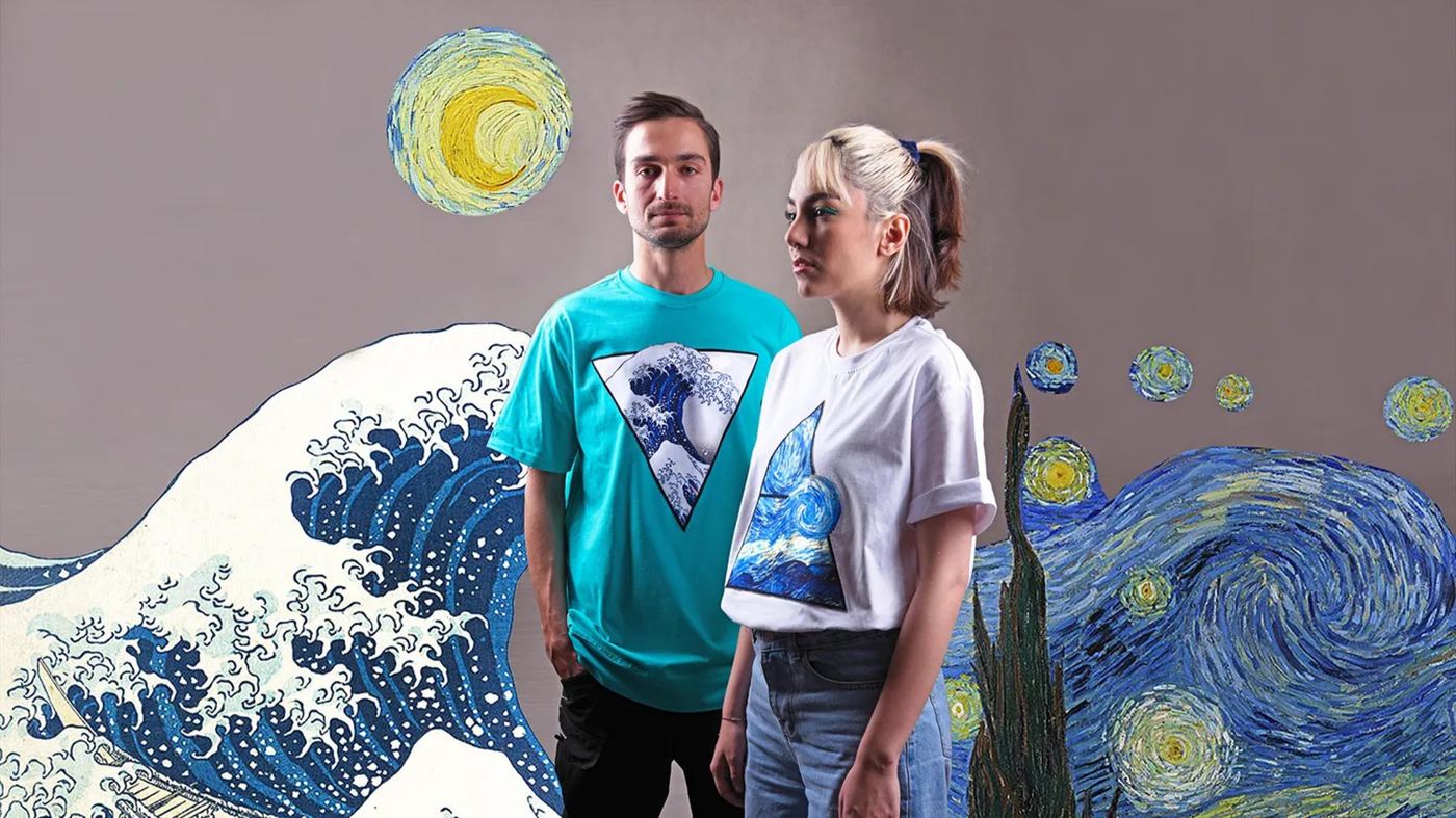 Graphic tee capsule referencing classic art